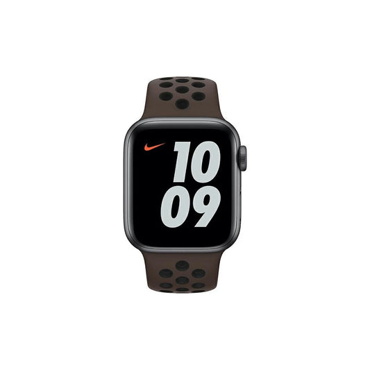 Apple Watch MJ6J3AM/A 38/40/41mm Nike Sport Brand szíj Apple Watch készülékhez barna-fekete / vaskő-fekete -  Apple Watch Szilikon Szíjak a Domshop kínálatából