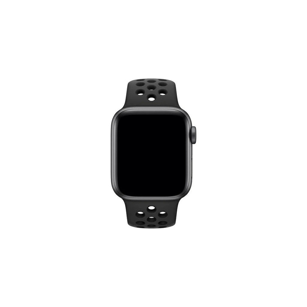 Apple Watch MX8C2AM/A 38/40/41mm készülékhez szíj – Nike Sport Brand – antracit-fekete -  Apple Watch Szilikon Szíjak a Domshop kínálatából