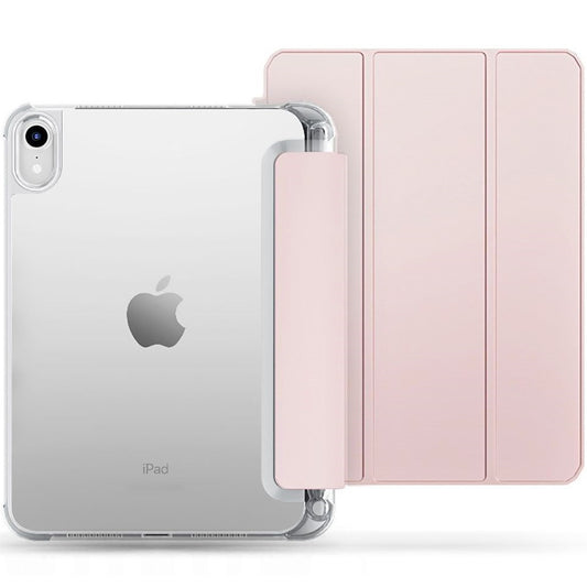 Apple iPad 10.9 (2022) / iPad 11 (2025), mappa tok, közepesen ütésálló, érintőceruza tartó, érintőceruza nélkül, átlátszó hátlap, Smart Case, TP SC Pen Holder Hybrid, rózsaszín -  iPad 10.9" (2022) és iPad 11" (2025) tok a Domshop kínálatából