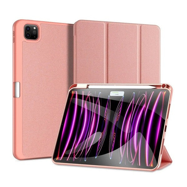 Apple iPad Pro 11 (2024), mappa tok, Smart Case, érintőceruza tartó, Dux Ducis Domo, rózsaszín -  iPad Pro 11" (2024) tok a Domshop kínálatából