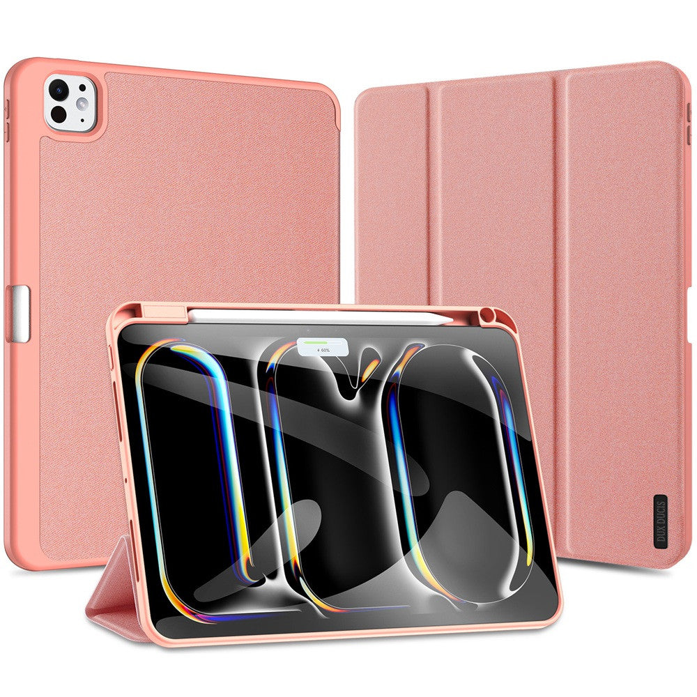 Apple iPad Pro 11 (2024), mappa tok, Smart Case, érintőceruza tartó, Dux Ducis Domo, rózsaszín -  iPad Pro 11" (2024) tok a Domshop kínálatából
