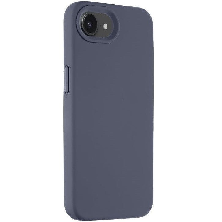 Apple iPhone 16e, Szilikon tok, mikrofiber plüss belső, Magsafe kompatibilis, Tactical MagForce Velvet Smoothie, bazooka-szürke -  iPhone 16e tok a Domshop kínálatából