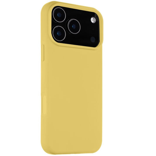 Apple iPhone 17 Pro Max, Szilikon tok, mikrofiber plüss belső, Magsafe kompatibilis, Tactical MagForce Velvet Smoothie, sárga -  iPhone 17 Pro Max tok a Domshop kínálatából