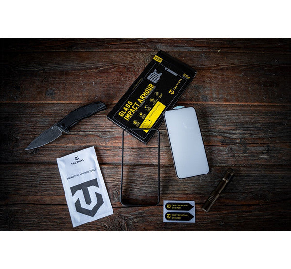 Apple iPhone Air (2025), Kijelzővédő fólia, ütésálló fólia (az íves részre is!), Tempered Glass (edzett üveg), Tactical Glass Impact Armour, fekete -  iPhone 17 Air fólia a Domshop kínálatából