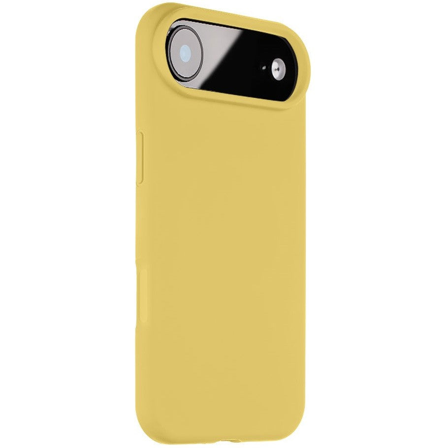 Apple iPhone Air (2025), Szilikon tok, mikrofiber plüss belső, Magsafe kompatibilis, Tactical MagForce Velvet Smoothie, sárga -  iPhone 17 Air tok a Domshop kínálatából