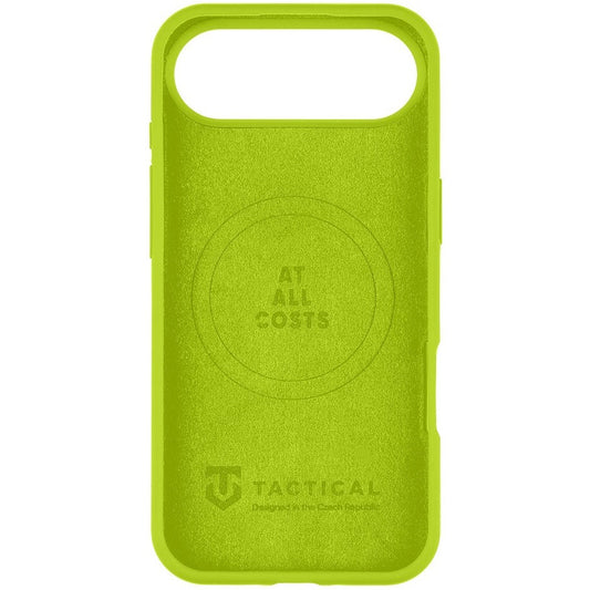 Apple iPhone Air (2025), Szilikon tok, mikrofiber plüss belső, Magsafe kompatibilis, Tactical MagForce Velvet Smoothie, világoszöld -  iPhone 17 Air tok a Domshop kínálatából