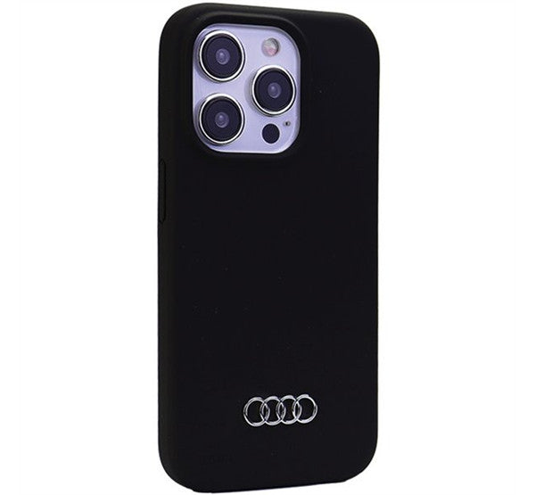 Audi Apple iPhone 15 Pro Max szilikon tok, fekete -  iPhone 15 Pro Max tok a Domshop kínálatából