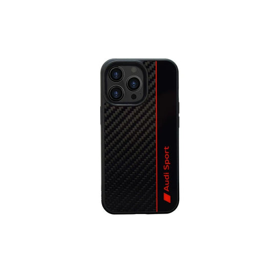 Audi Carbon Fiber Stripe iPhone 13 Pro Max 6.7 készülékhez kemény tok fekete AUS-TPUPCIP13PM-R8/D1-BK -  iPhone 13 Pro Max tok a Domshop kínálatából