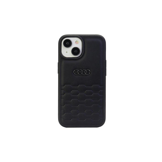 Audi GT Synthetic Leather iPhone 15 Plus / 14 Plus készülékhez 6.7" kemény tok fekete AU-TPUPCIP15M-GT/D2-BK -  iPhone 14 Plus/15Plus tok a Domshop kínálatából