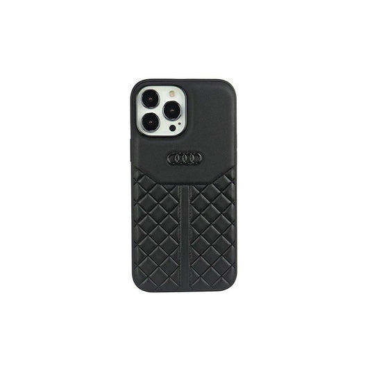 Audi Genuine Leather iPhone 13 Pro Max 6.7" készülékhez kemény tok AU-TPUPCIP13PM-Q8/D1-BK fekete -  iPhone 13 Pro Max tok a Domshop kínálatából