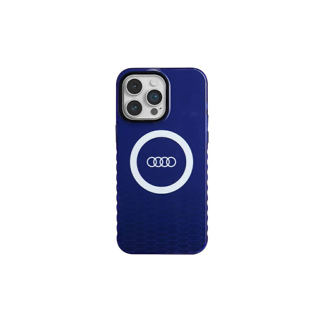 Audi IML Big Logo MagSafe tok iPhone 14 Pro Max 6.7 készülékhez, tengerészkék AU-IMLMIP14PM-Q5/D -  iPhone 14 Pro Max tok a Domshop kínálatából