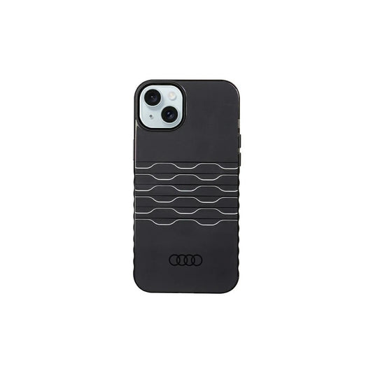 Audi IML MagSafe kemény tok iPhone 15 Plus / 14 Plus 6.7" készülékhez fekete AU-IMLMIP15M-A6/D3-BK -  iPhone 14 Plus/15Plus tok a Domshop kínálatából