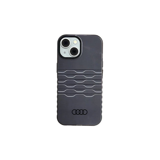 Audi IML MagSafe keménytok iPhone 15 / 14 / 13 6.1" készülékhez AU-IMLMIP15-A6/D3-BK fekete -  iPhone 13/14/15 tok a Domshop kínálatából