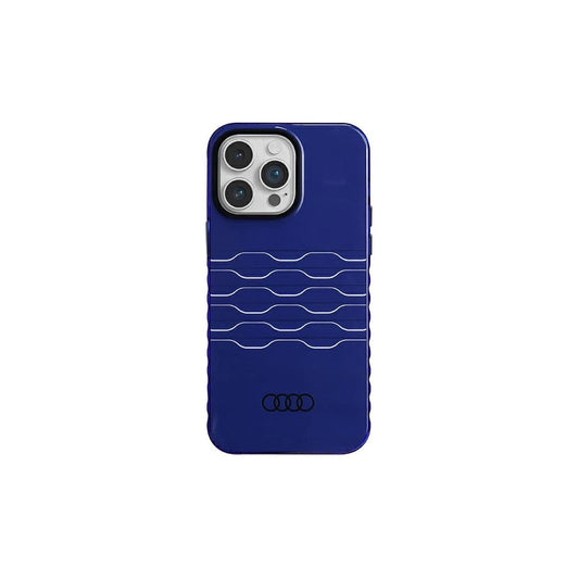 Audi IML MagSafe tok iPhone 14 Pro Max 6.7" készülékhez AU-IMLMIP14PM-A6/D3-BE tengerészkék -  iPhone 14 Pro Max tok a Domshop kínálatából