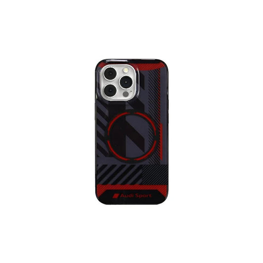Audi IML Sport MagSafe kemény tok iPhone 13 Pro Max 6.7" készülékhez AU-IMLMIP13PM-RSQ/D2-BK fekete -  iPhone 13 Pro Max tok a Domshop kínálatából