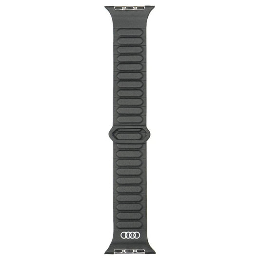 Audi Logo műbőr mágneses gyűrű szíj Apple Watch készülékhez 44/45/46/49mm fekete -  Apple Watch Bőr Szíjak a Domshop kínálatából