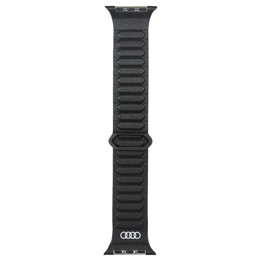 Audi Logo valódi bőr mágneses gyűrű szíj Apple Watch készülékhez 44/45/46/49mm fekete -  Apple Watch Bőr Szíjak a Domshop kínálatából