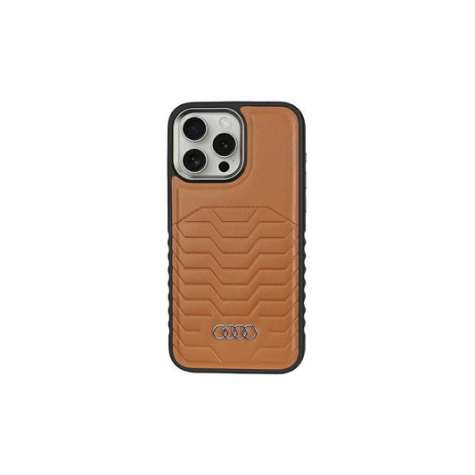 Audi Synthetic Leather MagSafe iPhone 14 Pro 6.1 készülékhez tok barna AU-TPUPCMIP14P-GT/D3-BN -  iPhone 14 Pro tok a Domshop kínálatából