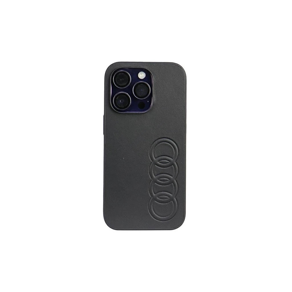 Audi Synthetic Leather iPhone 14 Pro 6.1 készülékhez tok fekete AU-TPUPCIP14P-TT/D1-BK -  iPhone 14 Pro tok a Domshop kínálatából