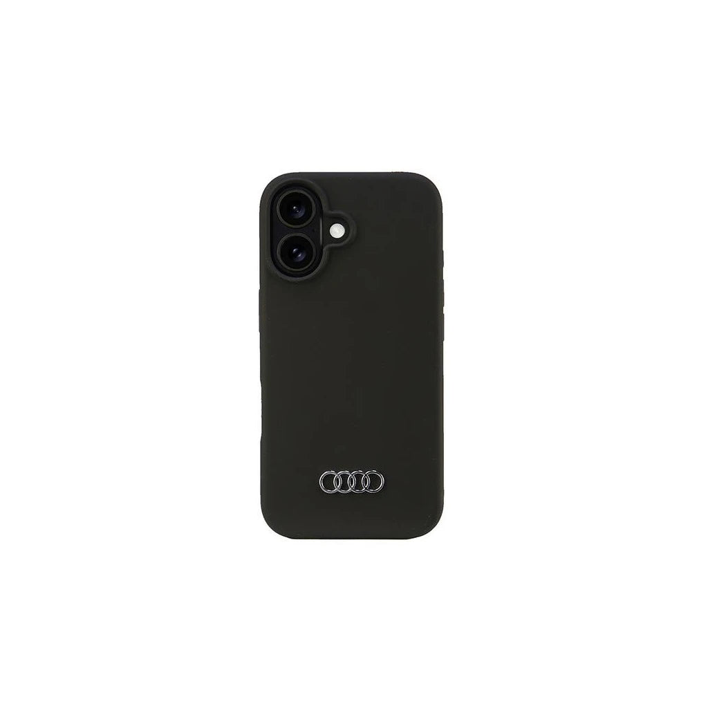 Audi szilikon kemény tok iPhone 16 6.1 készülékhez fekete AU-LSRIP16-Q3/D1-BK -  iPhone 16 tok a Domshop kínálatából