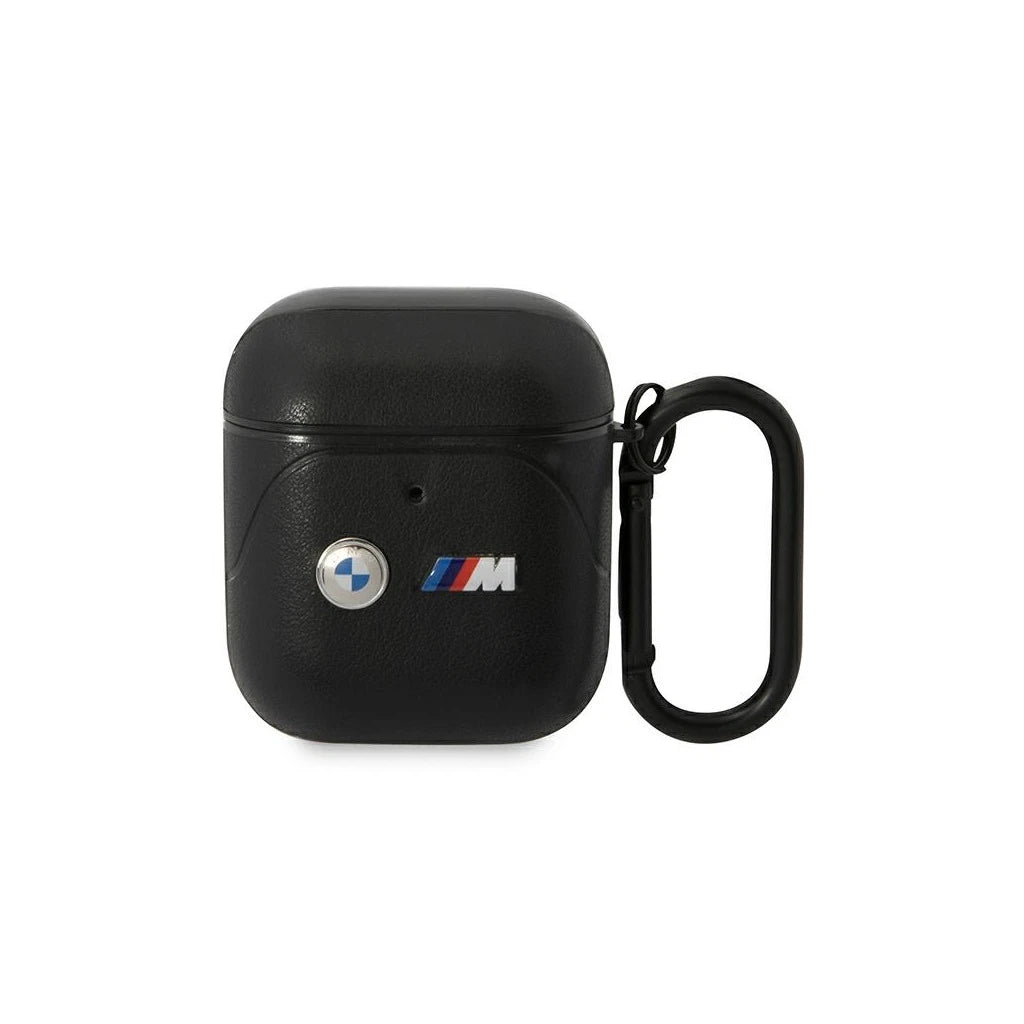 BMW BMA222PVTK AirPods 1/2 készülékhez tok bőr Curved Line fekete -  AirPods 1/2 tok a Domshop kínálatából