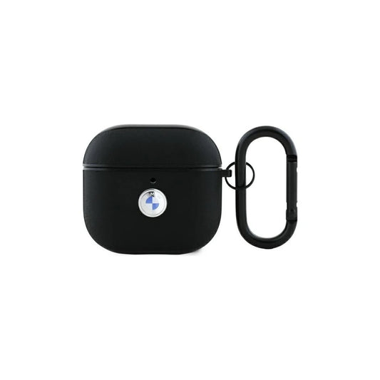 BMW BMA4SSLBK AirPods 4 készülékhez tok Genuine Leather Silver Logo fekete -  AirPods 4 tok a Domshop kínálatából