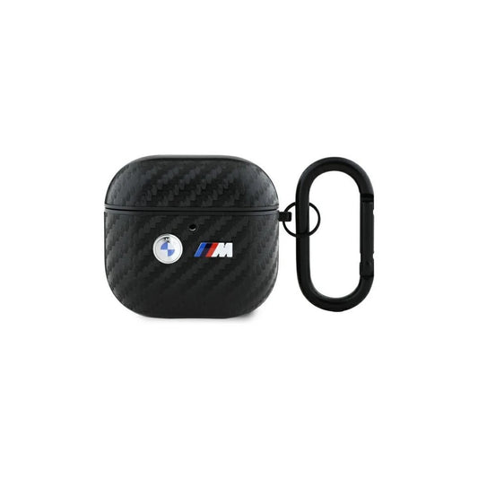 BMW BMA4WMPUCA2 AirPods 4 készülékhez tok Carbon Double Metal Logo fekete -  AirPods 4 tok a Domshop kínálatából