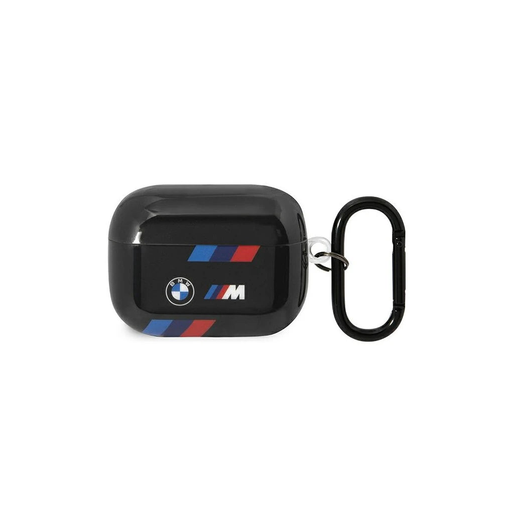 BMW BMAP222SOTK AirPods Pro 2 gen készülékhez tok Tricolor Stripes fekete -  AirPods Pro 2 tok a Domshop kínálatából