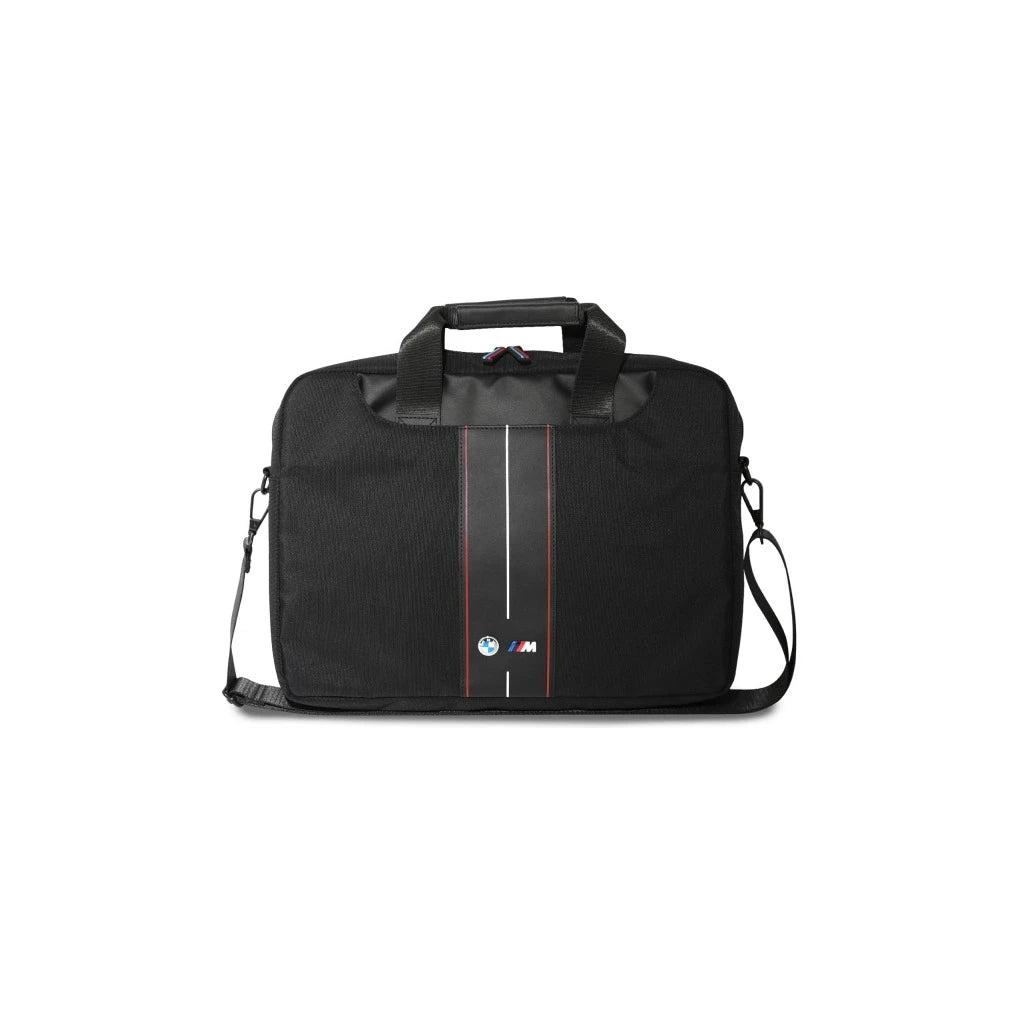 BMW BMCB15COMPVSKR 16″ Nylon Red Stripe táska fekete -  15-16" laptop táskák a Domshop kínálatából