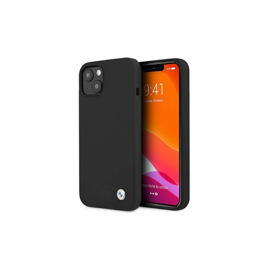 BMW BMHCP13MSILBK iPhone 13/14/15 6,1 készülékhez Silicone Signature kemény tok fekete -  iPhone 13/14 tok a Domshop kínálatából