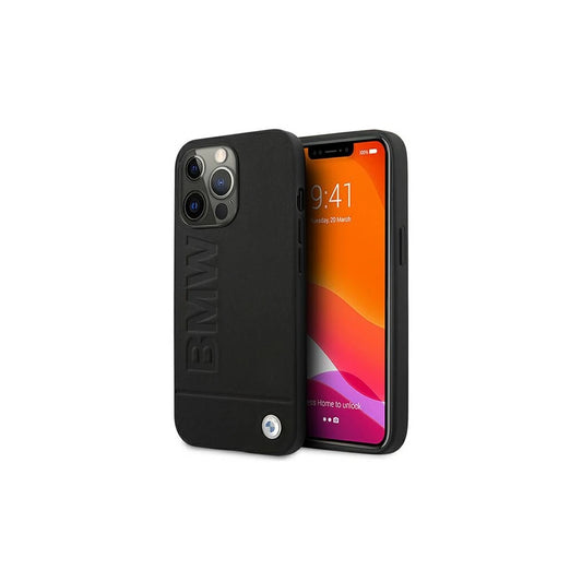 BMW BMHCP13XSLLBK iPhone 13 Pro Max 6,7" készülékhez kemény tok Signature Logo Imprint fekete -  iPhone 13 Pro Max tok a Domshop kínálatából