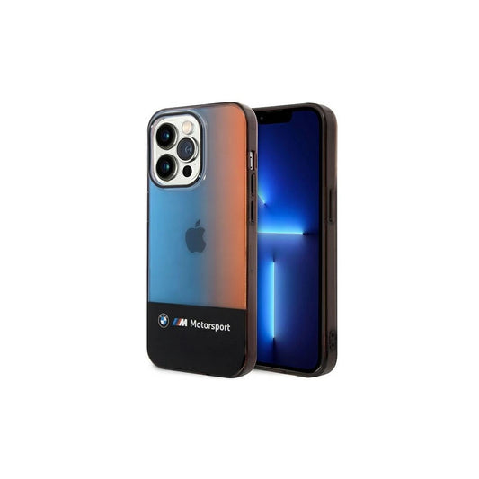 BMW BMHCP14X22HMGK iPhone 14 Pro Max készülékhez tok Half Tricolor fekete -  iPhone 14 Pro Max tok a Domshop kínálatából