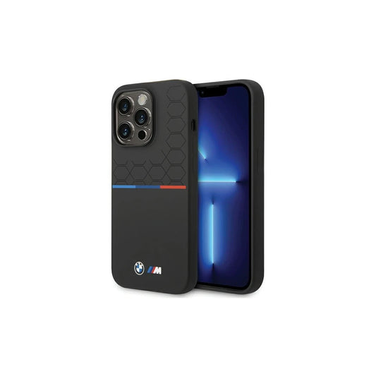 BMW BMHCP15L22SMPK iPhone 15 Pro 6.1 készülékhez Silicone Pattern tok fekete -  iPhone 15 Pro Max tok a Domshop kínálatából
