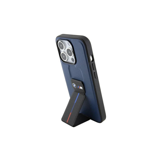 BMW BMHCP15LGSPBIV iPhone 15 Pro 6,1" készülékhez keménytok M Grip Stand Bicolor tengerészkék -  iPhone 15 Pro tok a Domshop kínálatából