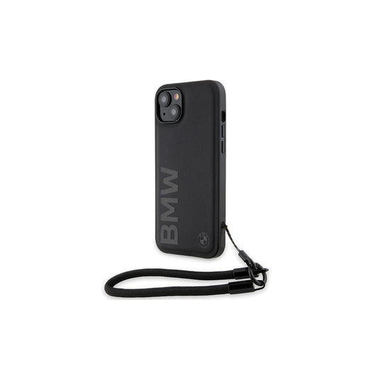 BMW BMHCP15M23RMRLK iPhone 15 Plus / 14 Plus 6.7" készülékhez keménytok Signature Leather Wordmark fekete -  iPhone 14 Plus/15Plus tok a Domshop kínálatából
