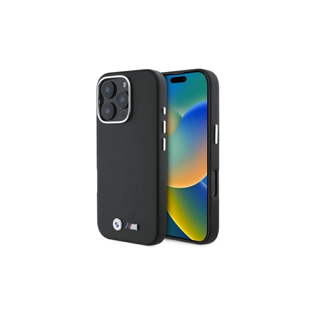 BMW BMHCP16L23PMWK iPhone 16 Pro 6.3" készülékhez kemény tok M Smooth Full Wrapped Metal fekete -  iPhone 16 Pro tok a Domshop kínálatából