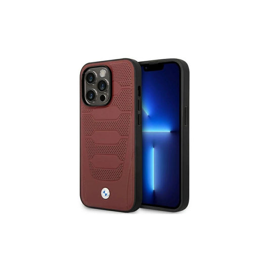 BMW BMHMP14L22RPSR tok iPhone 14 Pro 6.1" készülékhez Leather Seats Pattern MagSafe bordó -  iPhone 14 Pro tok a Domshop kínálatából