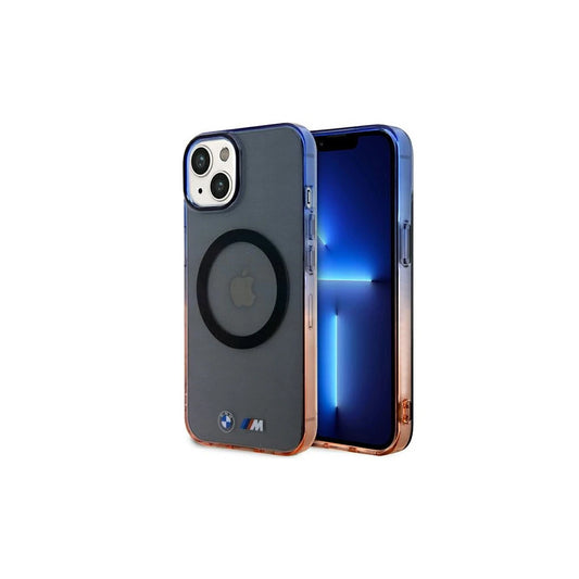 BMW BMHMP14MHTGE iPhone 14 Plus / 15 Plus 6.7" készülékhez Gradient Bumper MagSafe kemény tok szürke -  iPhone 14 Plus/15Plus tok a Domshop kínálatából