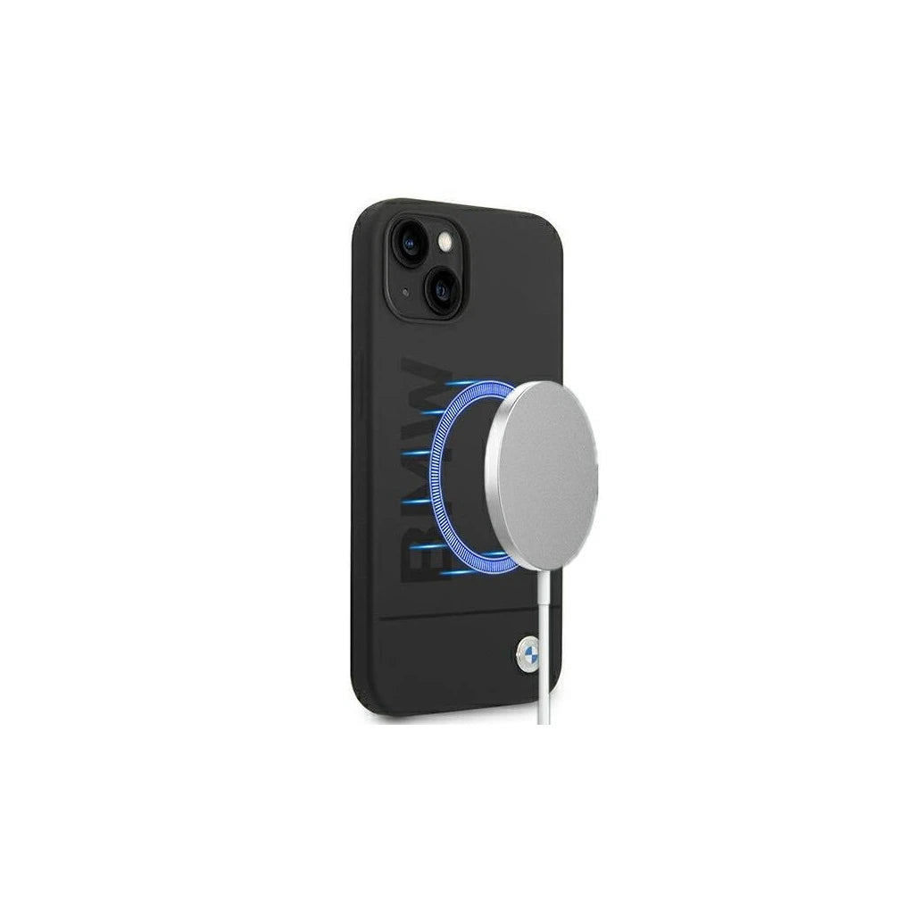 BMW BMHMP14MSLBLBK iPhone 14 Plus / 15 Plus készülékhez 6,7" Silicone Signature Logo M kemény tok fekete -  iPhone 14 Plus/15Plus tok a Domshop kínálatából