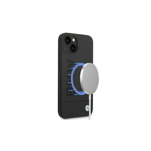 BMW BMHMP14MSLBLBK iPhone 14 Plus / 15 Plus készülékhez 6,7" Silicone Signature Logo M kemény tok fekete -  iPhone 14 Plus/15Plus tok a Domshop kínálatából