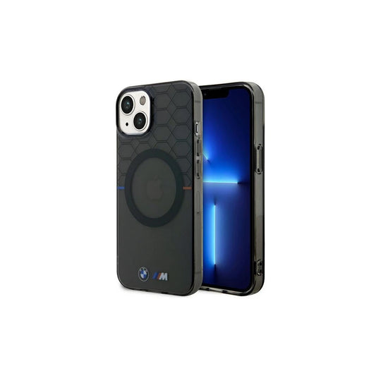 BMW BMHMP14SHGPK iPhone 14 / 15 / 13 6.1" készülékhez tok Pattern MagSafe szürke -  iPhone 13/14/15 tok a Domshop kínálatából