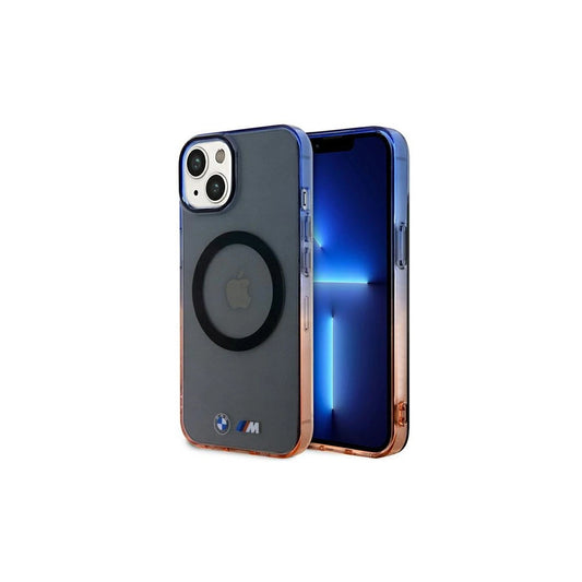 BMW BMHMP14SHTGE kemény tok iPhone 14 / 15 / 13 6.1 készülékhez – Gradient Bumper, MagSafe, szürke -  iPhone 13/14/15 tok a Domshop kínálatából