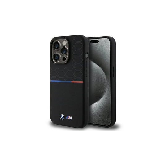 BMW BMHMP15L22SMPK iPhone 15 Pro 6.1 készülékhez keménytok M Silicone Pattern MagSafe fekete -  iPhone 15 Pro tok a Domshop kínálatából