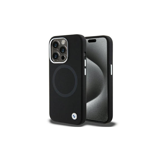BMW BMHMP15LSILBK2 iPhone 15 Pro 6.1 készülékhez tok Signature Liquid Silicone MagSafe fekete -  iPhone 15 Pro tok a Domshop kínálatából
