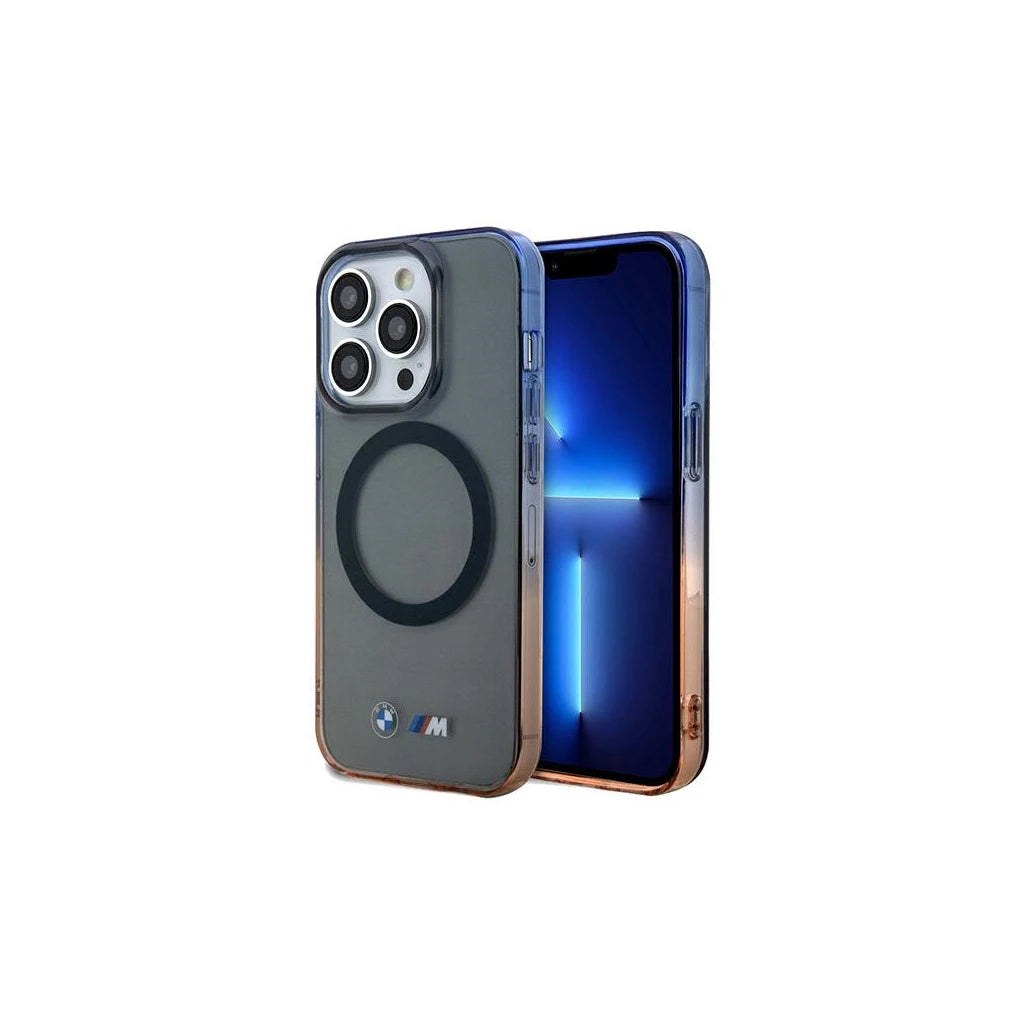 BMW BMHMP15XHTGE iPhone 15 Pro Max 6.7" készülékhez Gradient Bumper MagSafe kemény tok szürke -  iPhone 15 Pro Max tok a Domshop kínálatából