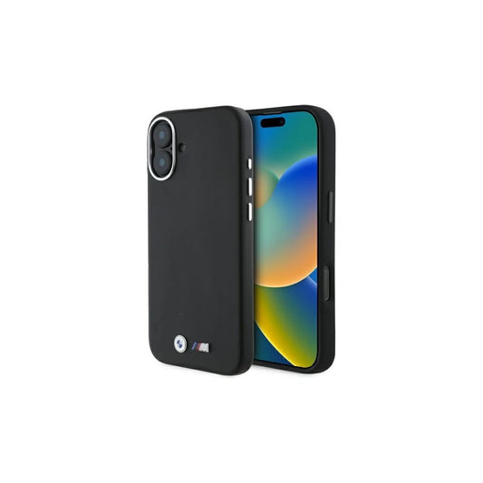 BMW BMHMP16M23PMWK iPhone 16 Plus 6.7" készülékhez kemény tok M Smooth Full Wrapped Metal MagSafe fekete -  iPhone 16 Plus tok a Domshop kínálatából