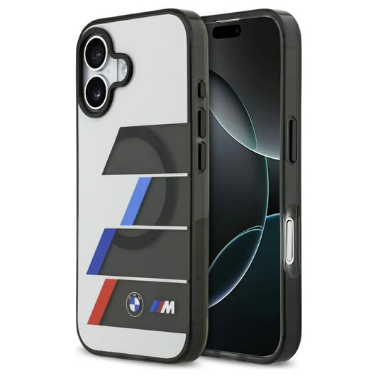 BMW M IML Metal Buttons Tricolor Lines MagSafe tok iPhone 17 készülékhez antracit -  iPhone 17 tok a Domshop kínálatából