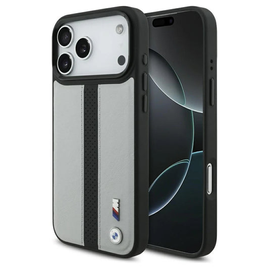 BMW M Perforated Stripe Logo MagSafe tok iPhone 17 Pro Max készülékhez szürke -  iPhone 17 Pro Max tok a Domshop kínálatából