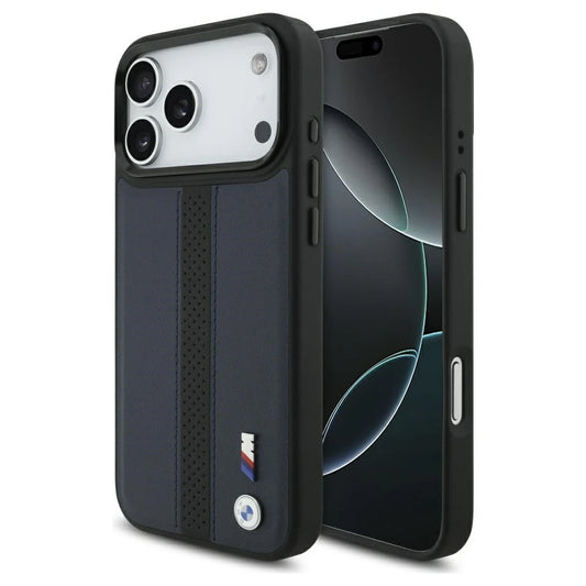 BMW M Perforated Stripe Logo MagSafe tok iPhone 17 Pro Max készülékhez tengerészkék -  iPhone 17 Pro Max tok a Domshop kínálatából