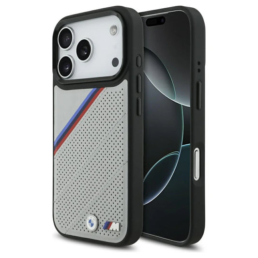 BMW M Tricolor Metal Logo MagSafe tok iPhone 17 Pro készülékhez szürke -  iPhone 17 tok a Domshop kínálatából